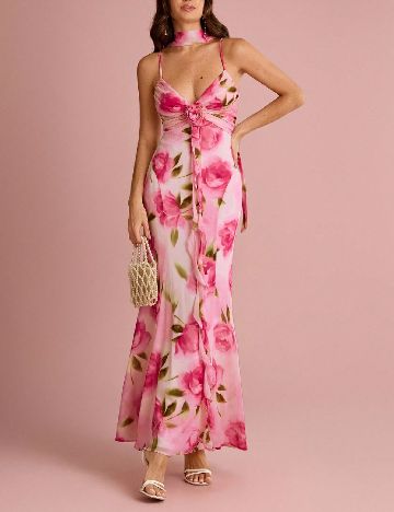 Rochie lunga SHEIN, floral print