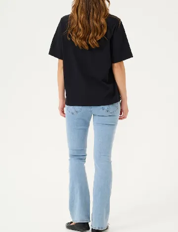 Tricou Cream, negru