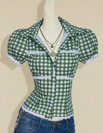 Camasa SHEIN, verde