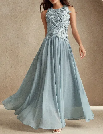 Rochie lunga Anewsta, bleu