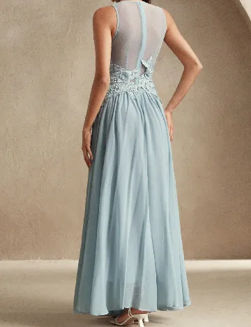 Rochie lunga Anewsta, bleu