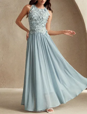 Rochie lunga Anewsta, bleu