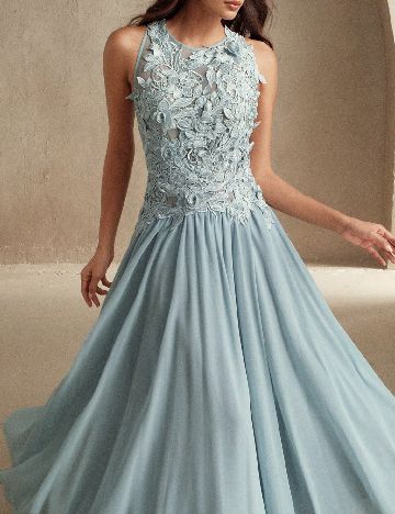 Rochie lunga Anewsta, bleu