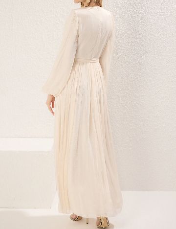 Rochie lunga TRENDYOL, ecru