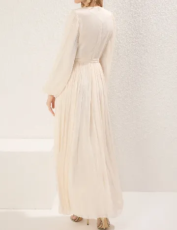 Rochie lunga TRENDYOL, ecru