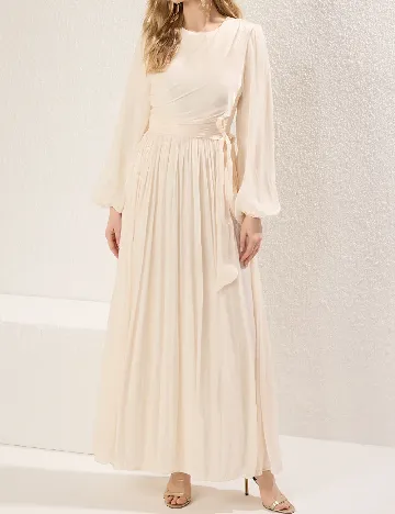 Rochie lunga TRENDYOL, ecru