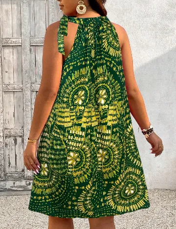 Rochie scurta SHEIN CURVE, verde