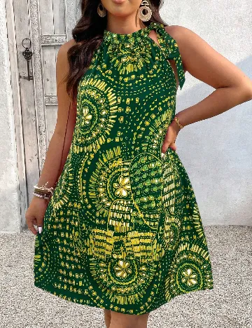 Rochie scurta SHEIN CURVE, verde