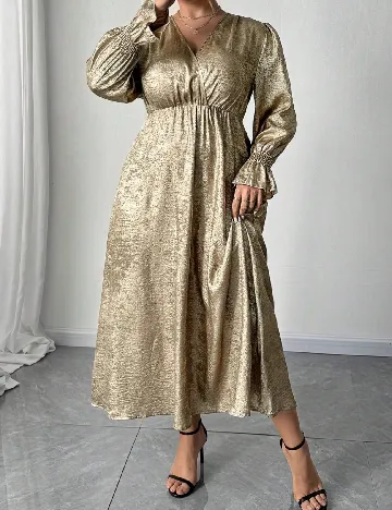 Rochie lunga SHEIN CURVE, auriu