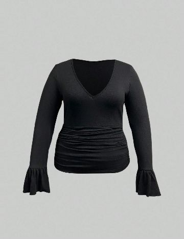 Bluza SHEIN CURVE, negru