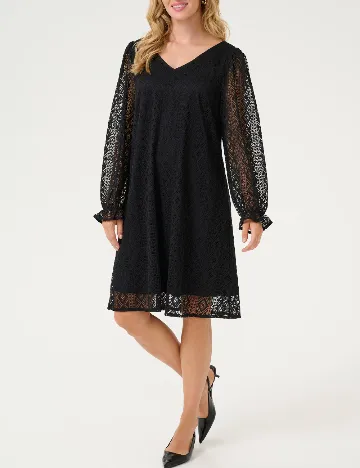 Rochie scurta Cream, negru