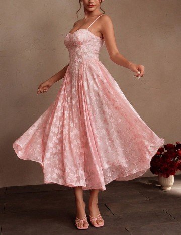 Rochie medie Savoree, roz