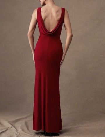 Rochie lunga Silquee, rosu