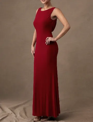 Rochie lunga Silquee, rosu