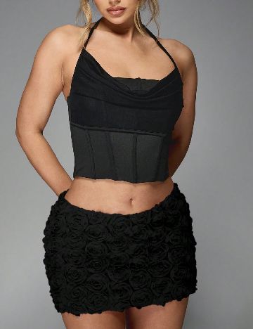 Fusta Missguided, negru