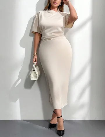 Rochie lunga SHEIN CURVE, crem