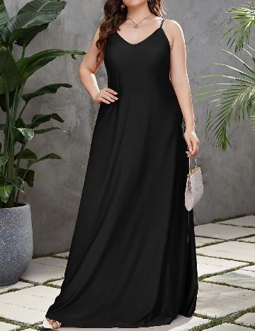 Rochie lunga SHEIN CURVE, negru