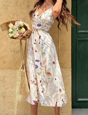 Rochie medie SHEIN, floral print