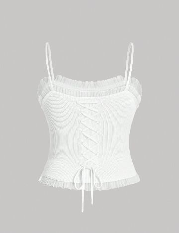 Top SHEIN CURVE, alb