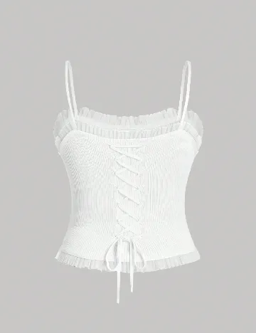 Top SHEIN CURVE, alb