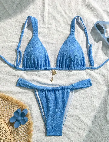 Costum de baie SHEIN, albastru