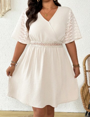 Rochie scurta SHEIN CURVE, bej