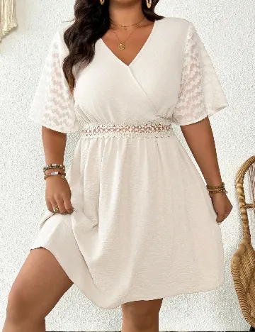 Rochie scurta SHEIN CURVE, bej