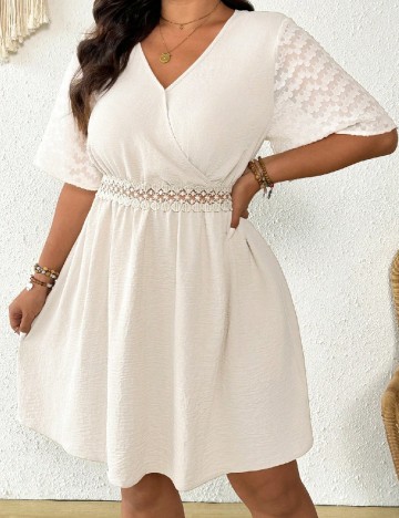 Rochie scurta SHEIN CURVE, bej