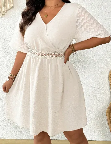 Rochie scurta SHEIN CURVE, bej