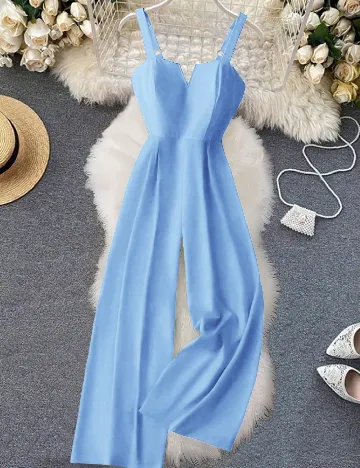 Salopeta SHEIN CURVE, bleu