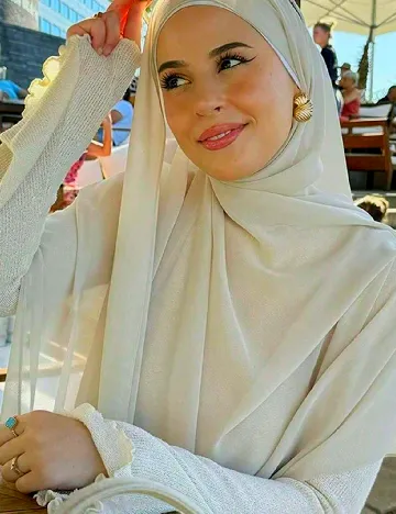Esarfa SHEIN, crem
