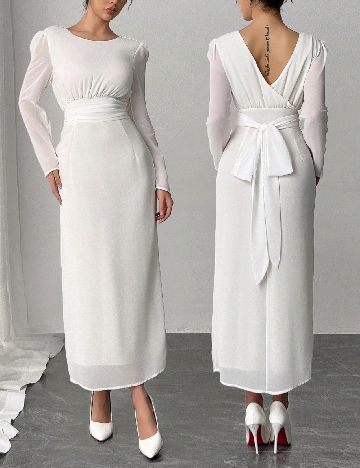 Rochie lunga SHEIN, alb