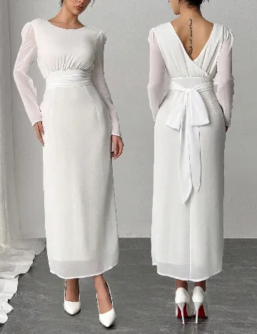 Rochie lunga SHEIN, alb