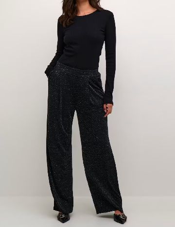 Pantaloni Kaffe, negru