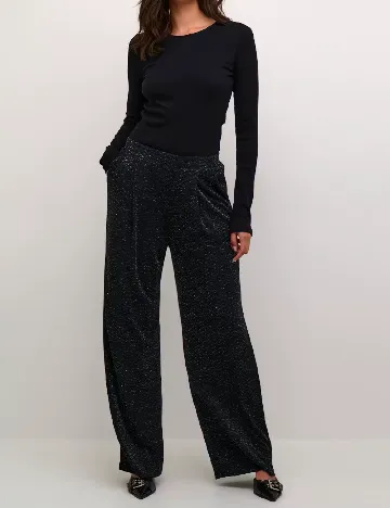 Pantaloni Kaffe, negru