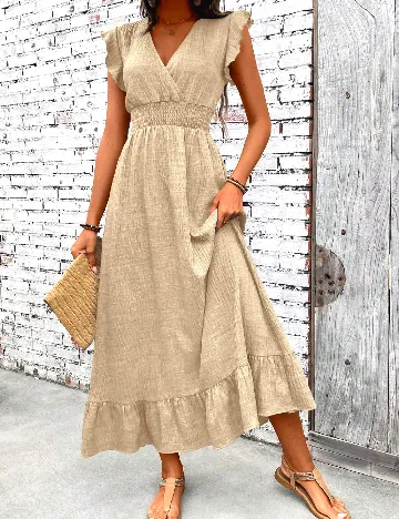 Rochie lunga SHEIN, crem
