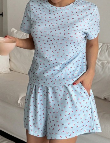 Pijama Livesso, albastru