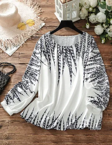 Bluza SHEIN CURVE, alb