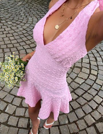 Rochie scurta SHEIN, roz