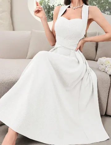 Rochie medie SHEIN, alb