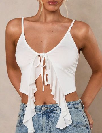 Top SHEIN, alb