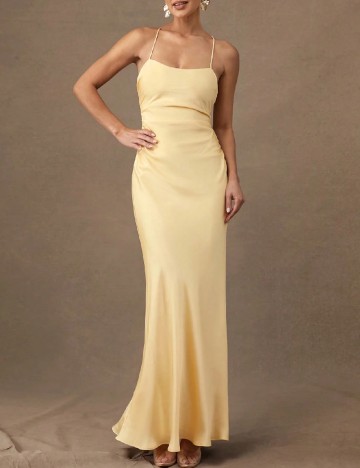 Rochie lunga Silquee, galben