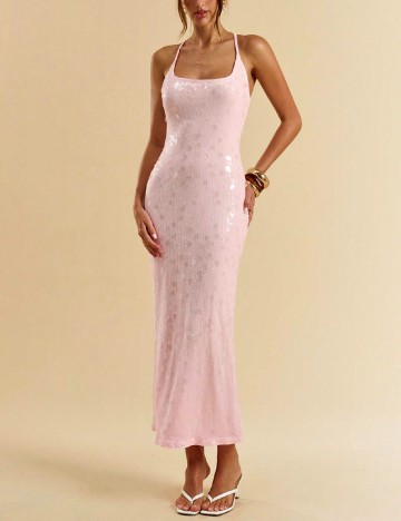 Rochie lunga SHEIN, roz