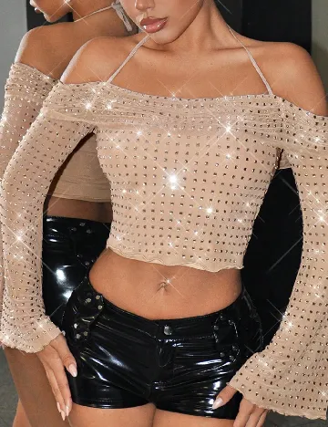 Top SHEIN, maro deschis