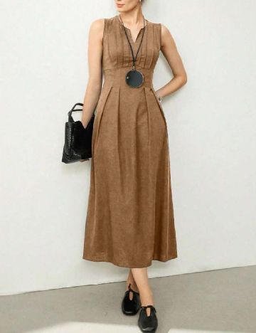 Rochie medie UHLYNE, maro