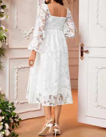 Rochie medie SHEIN, alb