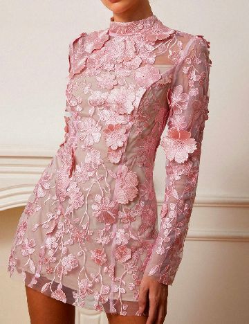 Rochie scurta SHEIN, roz