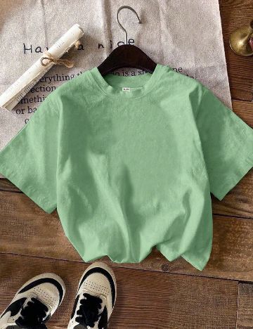 Tricou Shein Kids, verde