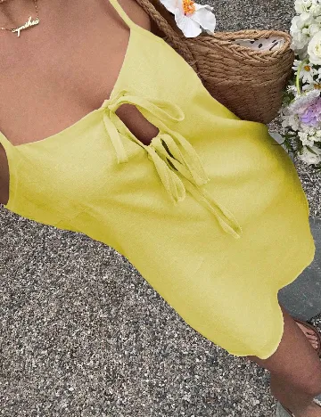 Rochie scurta SHEIN, galben