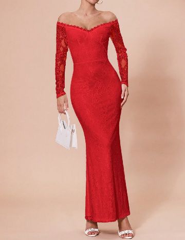 Rochie lunga SHEIN, rosu